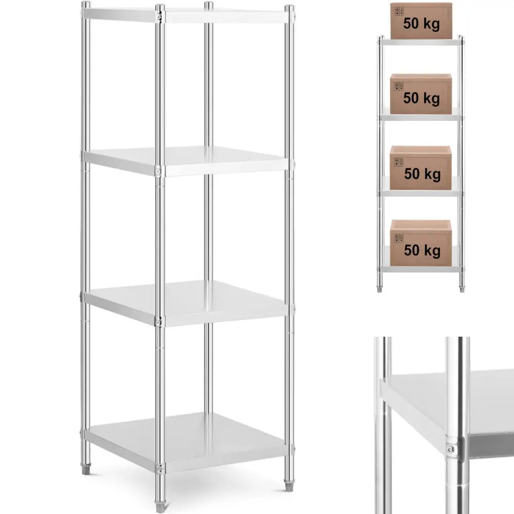 Metall Lagringsstativ Opptil 200 Kg 60 x 60 x 180 Cm