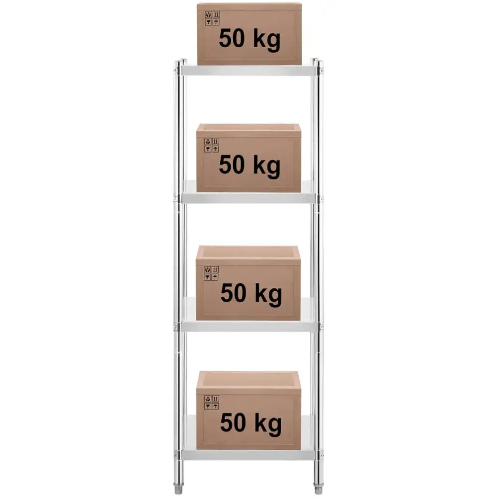 Metall Lagringsstativ Opptil 200 Kg 60 x 60 x 180 Cm