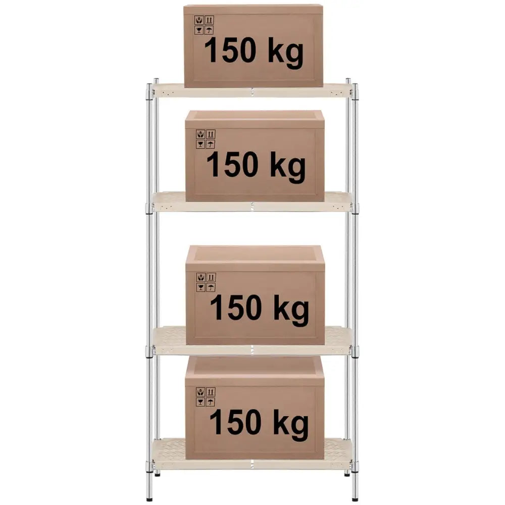 Metallverkstedshylle 4 Hyller 600 Kg 90x45x180 Cm