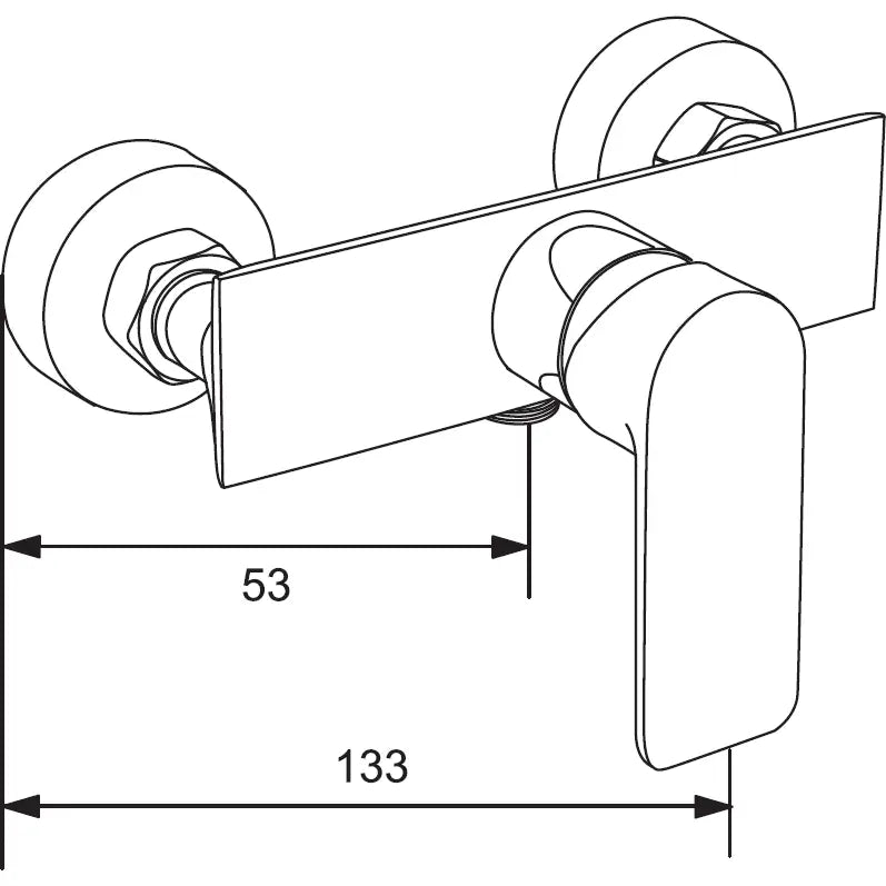 Mexen Alexa Dusjbatteri Svart - 71240