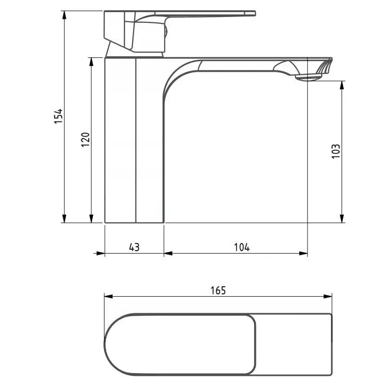 Mexen Alexa Servantbatteri Krom - 71200