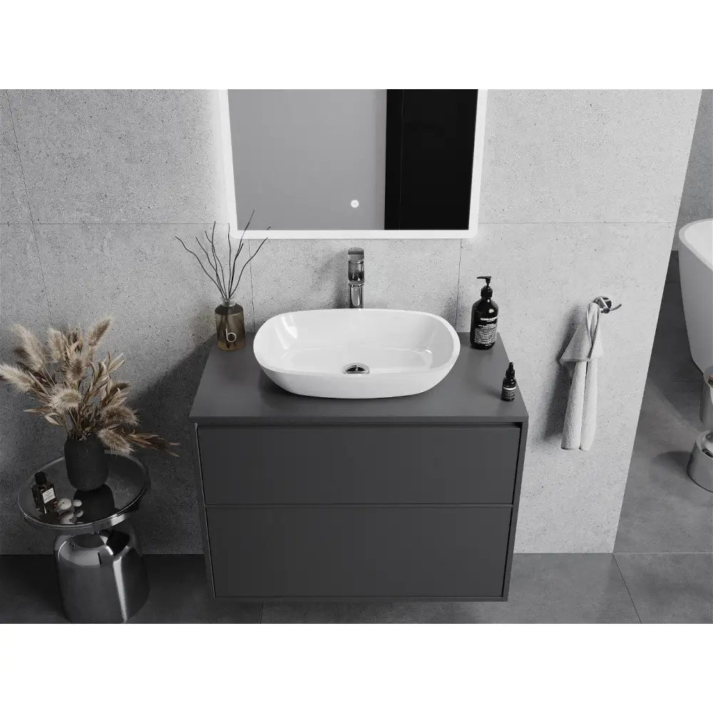 Mexen Araks Glasservant for Benkeplate 54x39 Cm Hvit