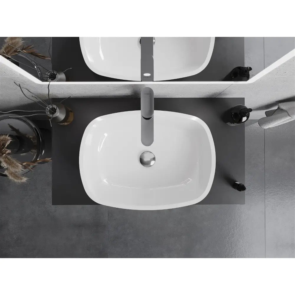 Mexen Araks Glasservant for Benkeplate 54x39 Cm Hvit