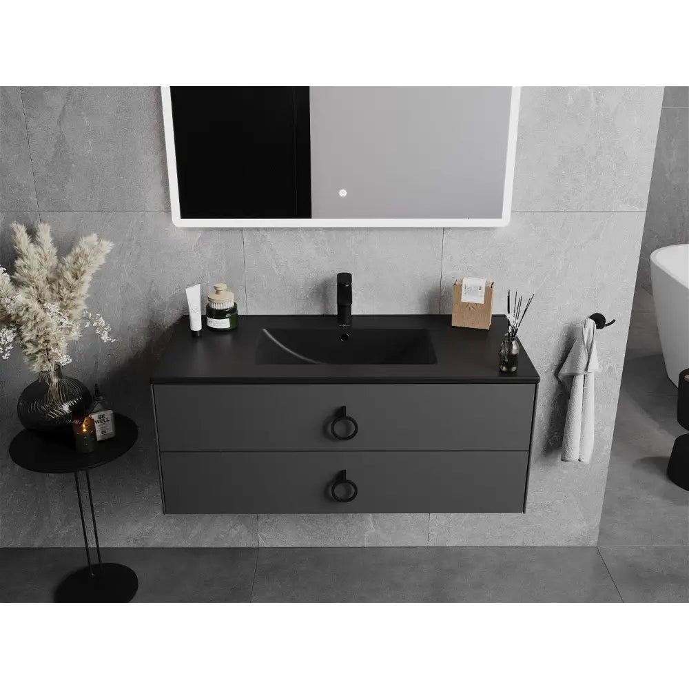 Mexen Atena Innfelt Servant 101x46 Cm Matt Svart