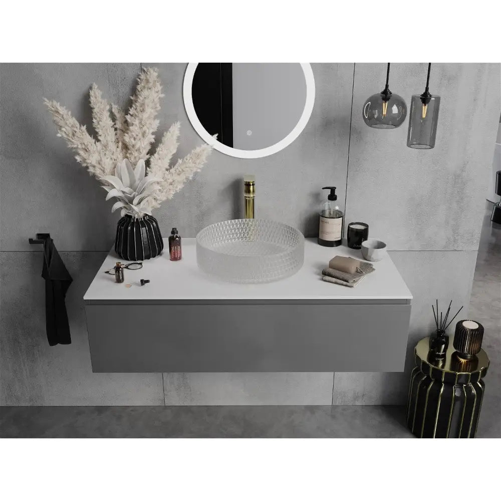 Mexen Aura Glasservant for Benkeplate 39x39 Cm Matt Glass