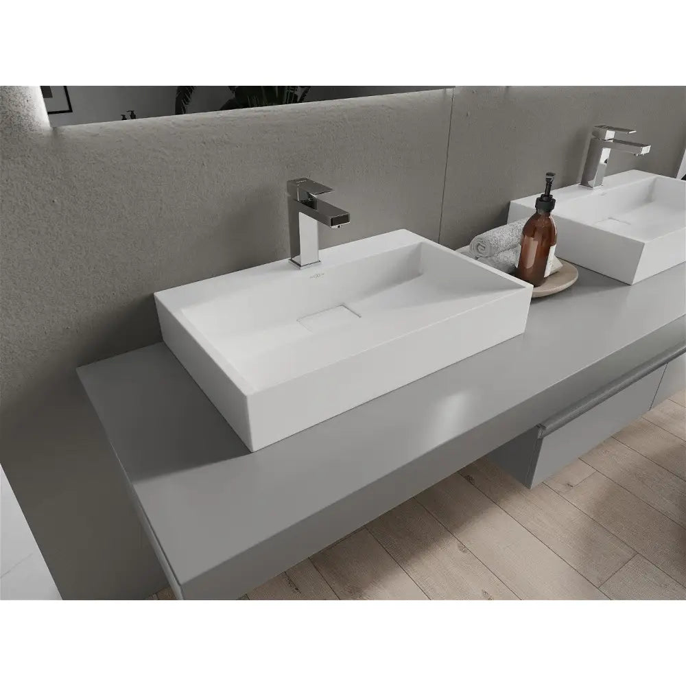 Mexen Ava Benkeplatevask i Kompositt 1/o 60x38 Cm Hvit