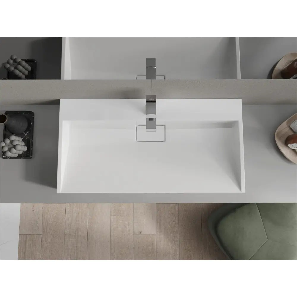 Mexen Ava Benkeplatevask i Kompositt 1/o 90x46 Cm Hvit