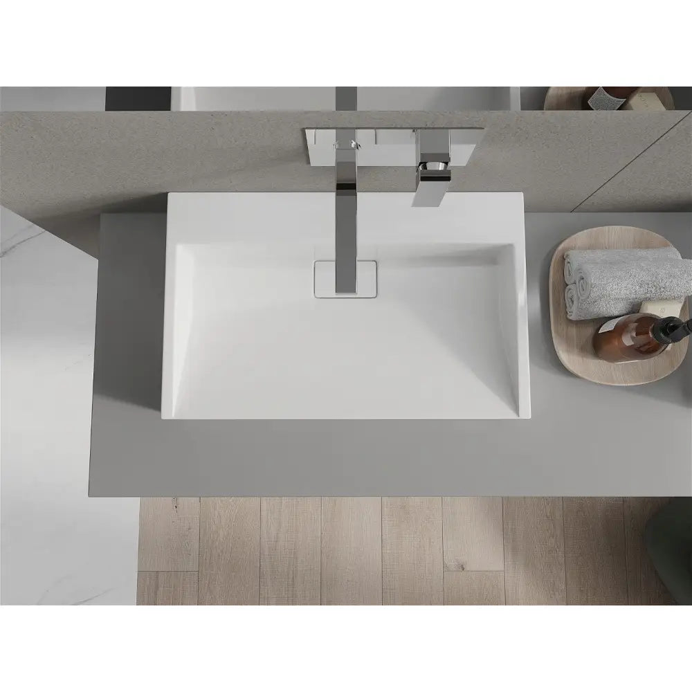 Mexen Ava Benkeplatevask i Kompositt B/o 60x38 Cm Hvit