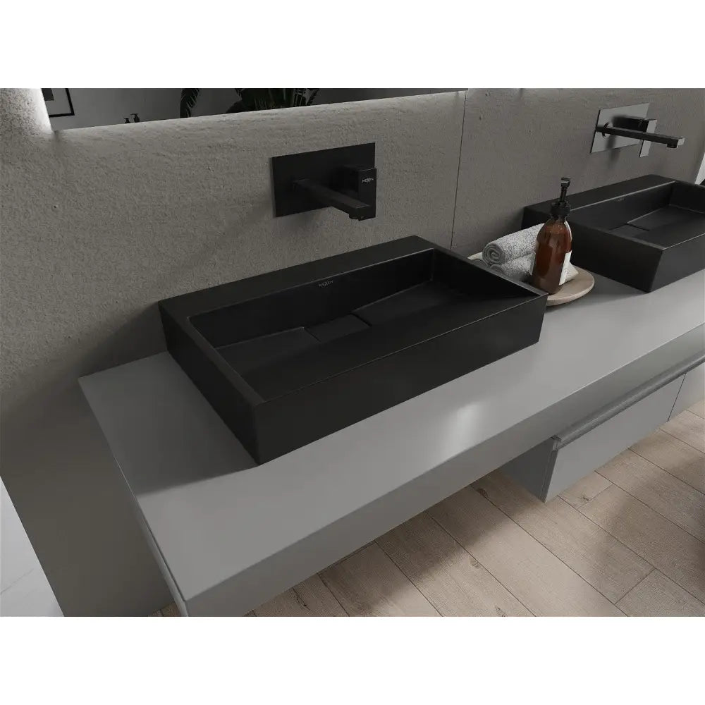 Mexen Ava Servant for Benkeplate av Kompositt B/o 60x38 Cm Svart