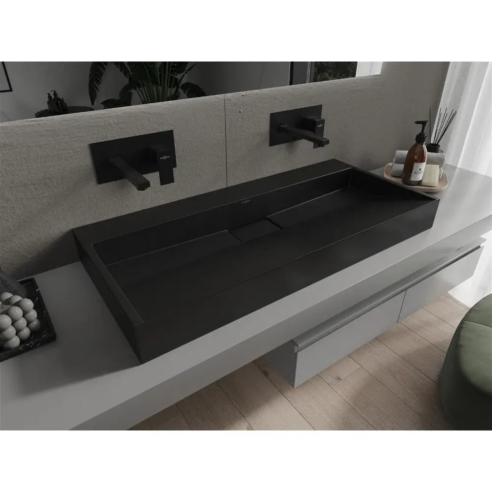 Mexen Ava Servant for Montering på Benkeplate av Kompositt B/o 100x46 Cm Svart