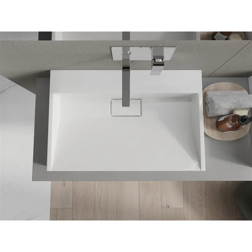 Mexen Ava Servant for Montering på Benkeplate av Kompositt B/o 70x46 Cm Hvit