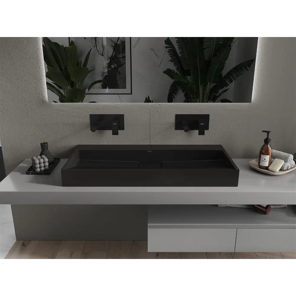 Mexen Ava Servant for Montering på Benkeplate av Kompositt B/o 100x46 Cm Svart