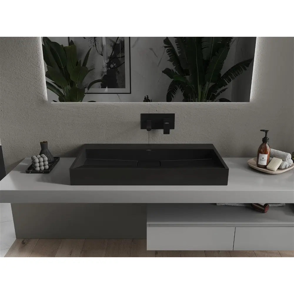 Mexen Ava Servant for Montering på Benkeplate av Kompositt B/o 90x46 Cm Svart