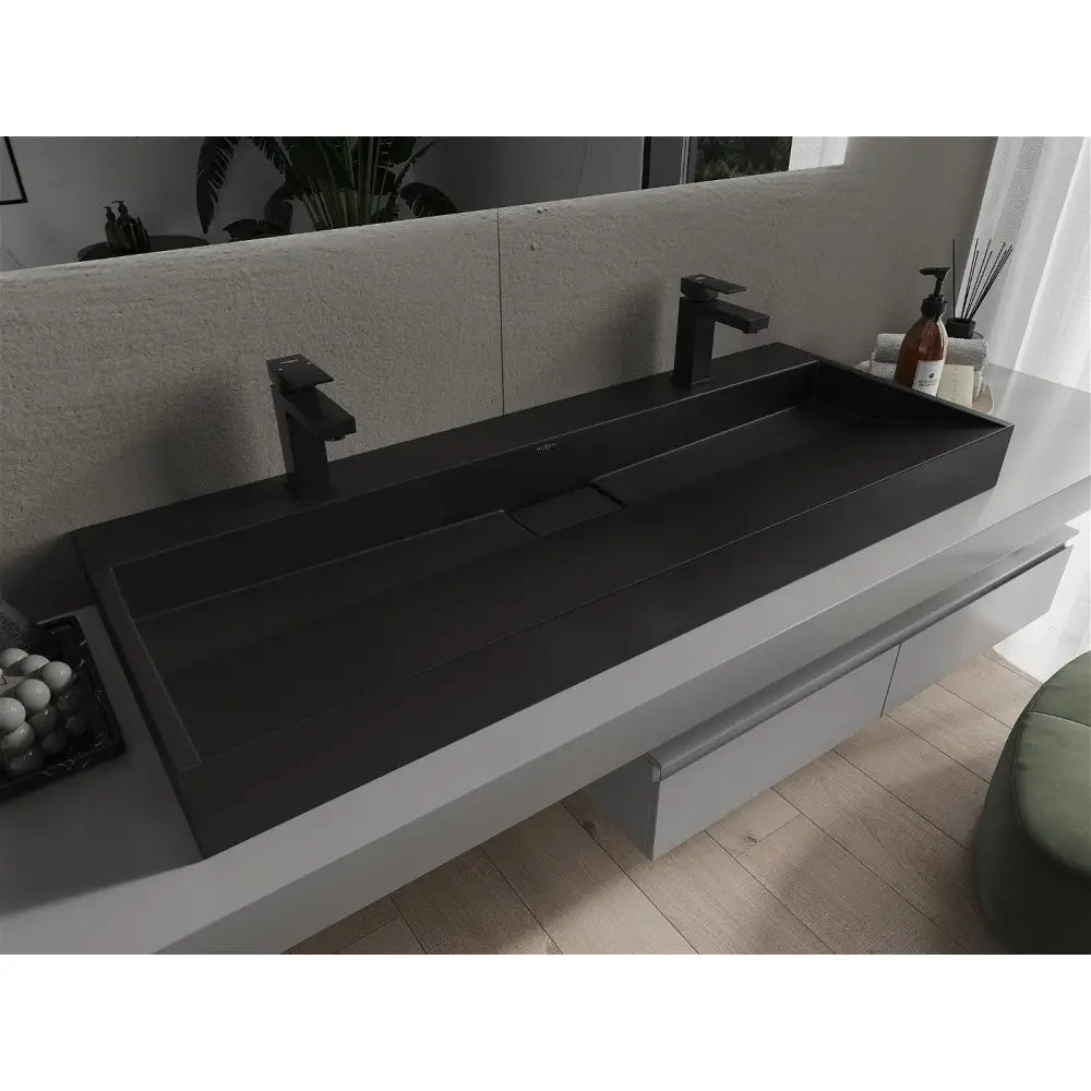 Mexen Ava Servant til Benkeplate av Kompositt 2/o 120x46 Cm Svart