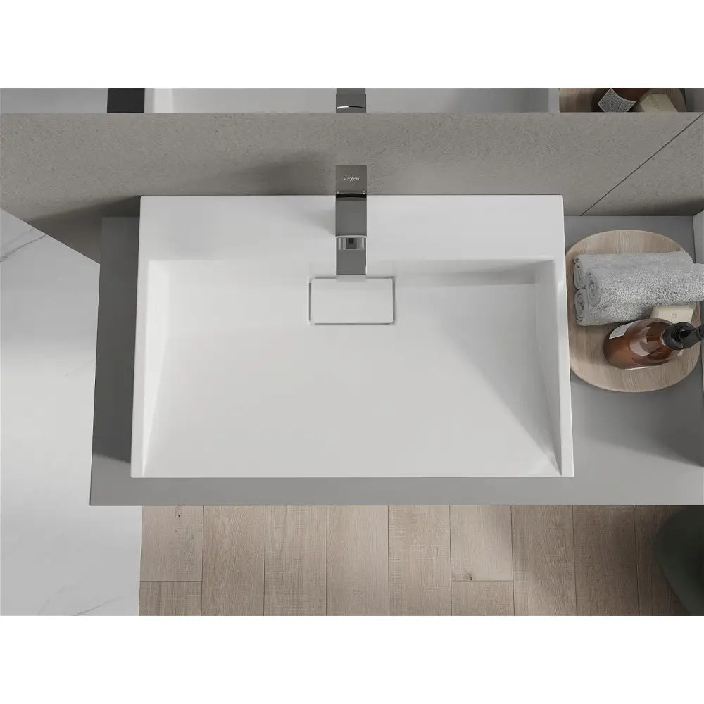 Mexen Ava Servant til Påmontering av Kompositt 1/o 70x46 Cm Hvit