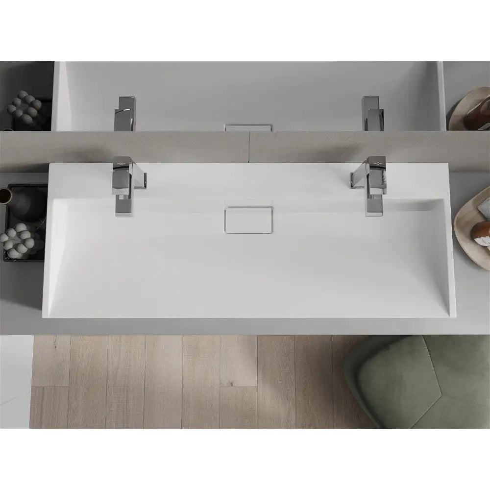 Mexen Ava Servant til Påmontering av Kompositt 2/o 120x46 Cm Hvit