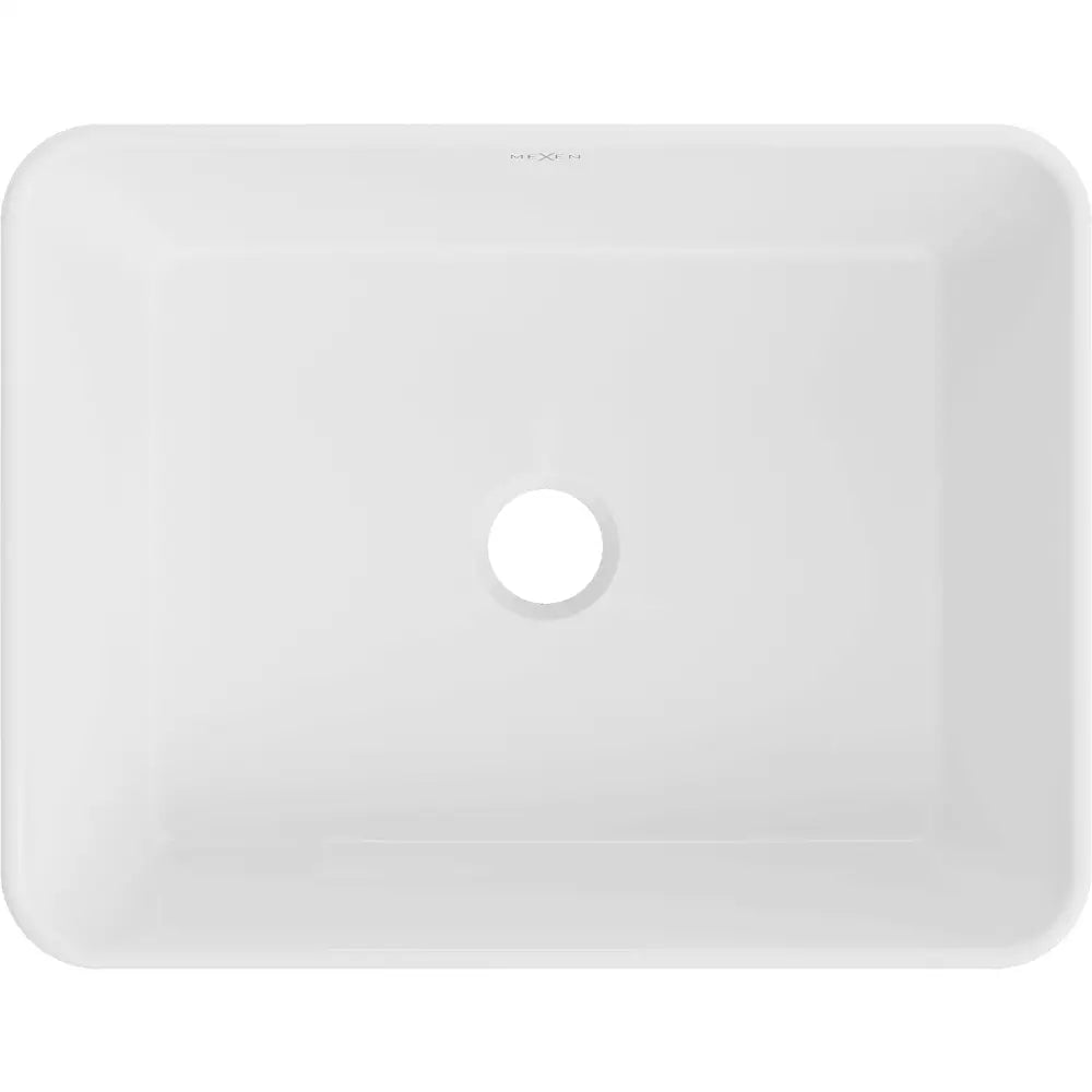 Mexen Catia Servant for Pålegg 48x38 Cm Hvit/gull Linjemønster