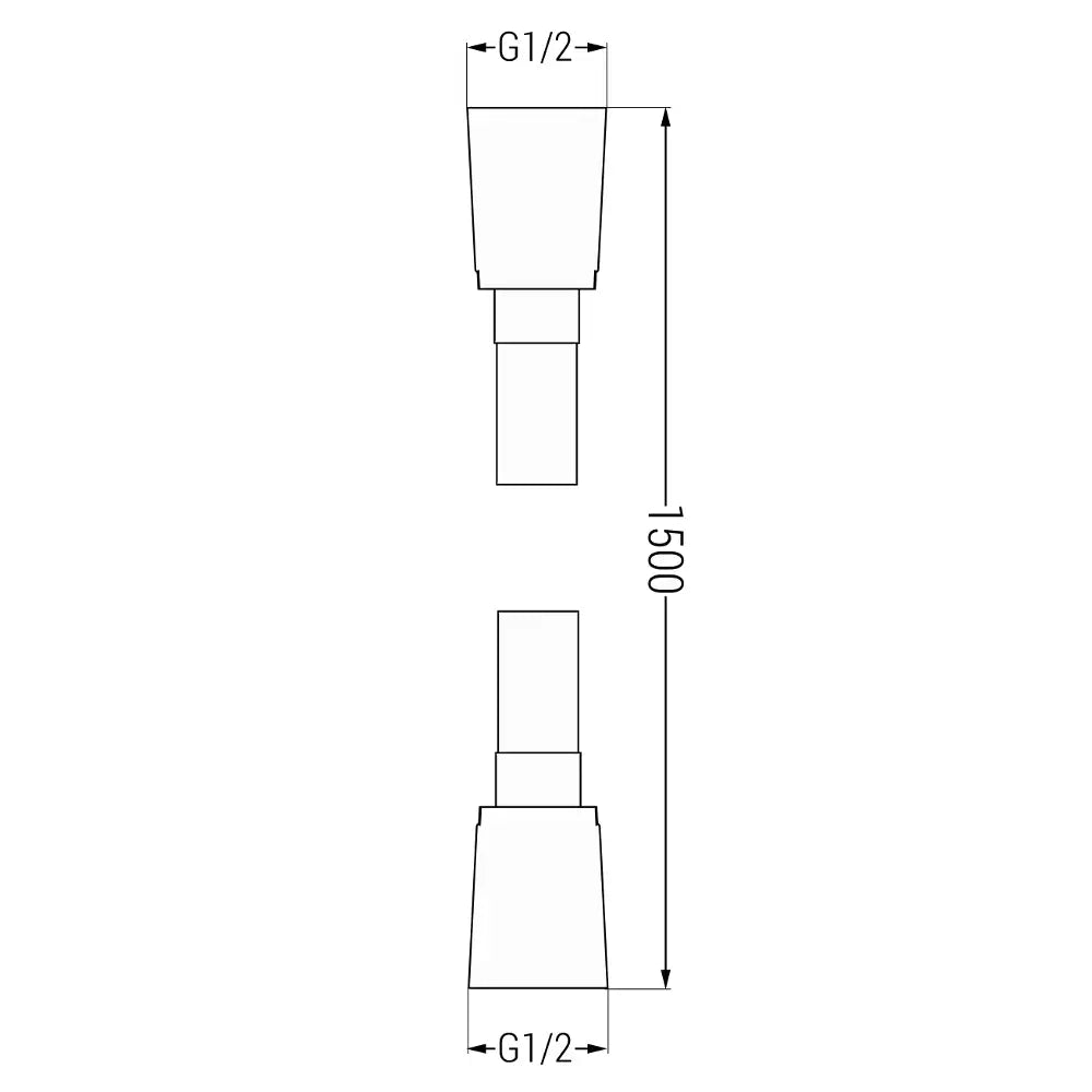 Hvit Dusjsett med 30 Cm Regndusj Hvit