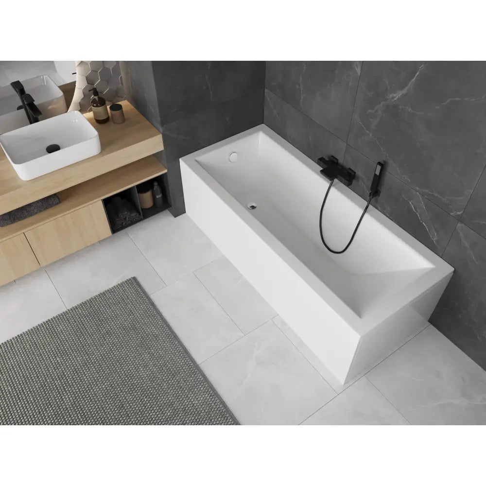 Mexen Cubik Rektangulært Badekar 120x70 Cm med Kledning Hvit - 55031207000x