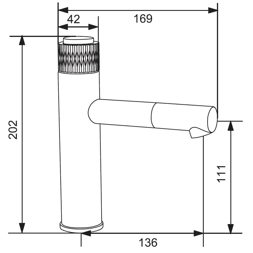Mexen Diamond Servantbatteri Svart/gull - 71500