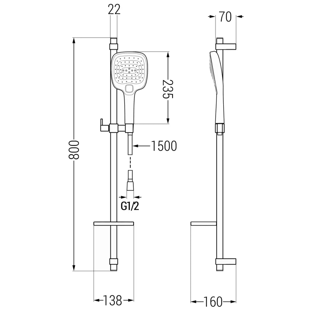 Dusjsett Krom S10