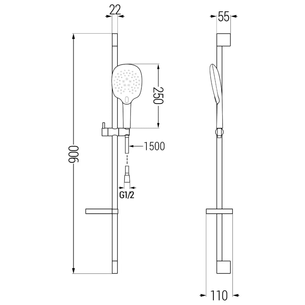 Dusjsett Krom S29