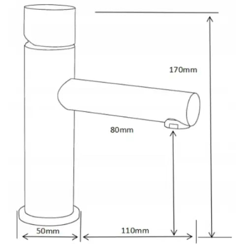 Mexen Elba One Servantkran Krom - 74101