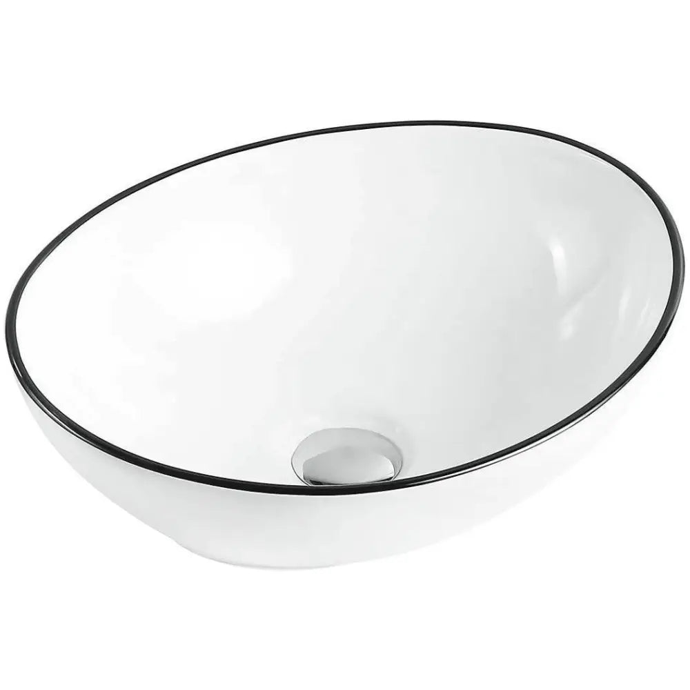 Mexen Elza Servant for Montering på Benkeplate 40x33 Cm Hvit/svart