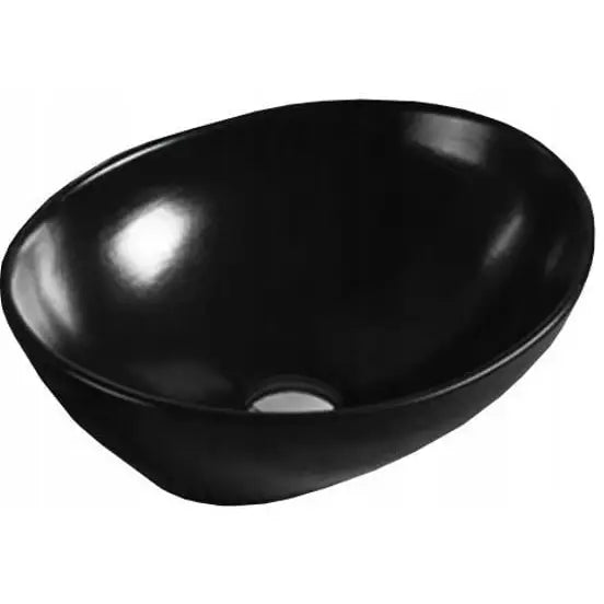 Mexen Elza Servant for Montering på Benkeplate 40x33 Cm Svart Glans