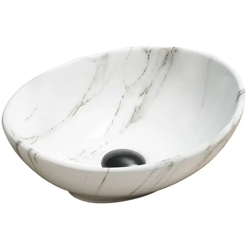 Mexen Elza Servant til Benkeplate 40x33 Cm Hvit Stein