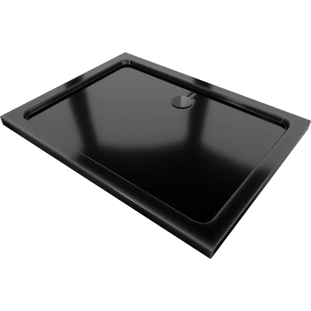 Mexen Flat Dusjkar Rektangulært Slim 120x90 Cm Sort Sort Sluk - 40709012b