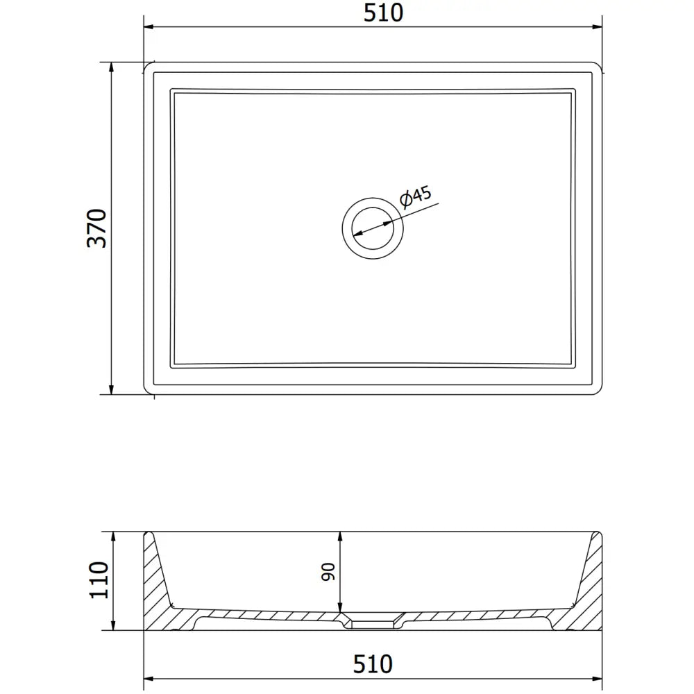Mexen Goya Servant for Nedfelling 51x37 Cm Hvit