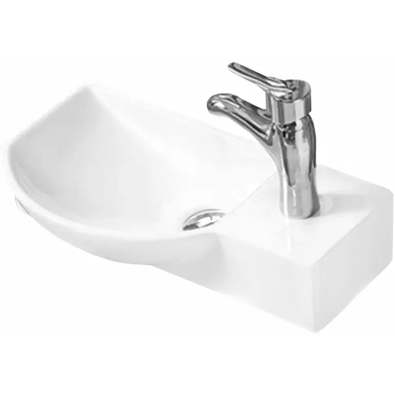 Mexen Hugo Servant for Benkeplate Venstre 45x24 Cm Hvit - 21254500l