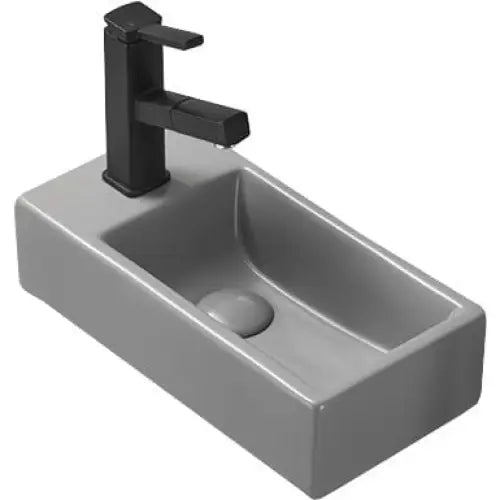 Mexen Inez Påbyggingsvask Høyre 40x20 Cm Lys Grå Matt - 21484061p