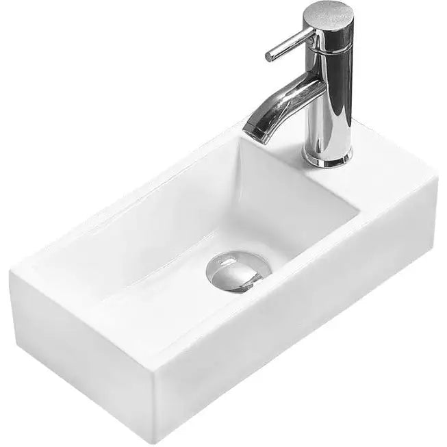 Mexen Inez Servant til Påmontering Venstre 40x20 Cm Hvit - 21484000l