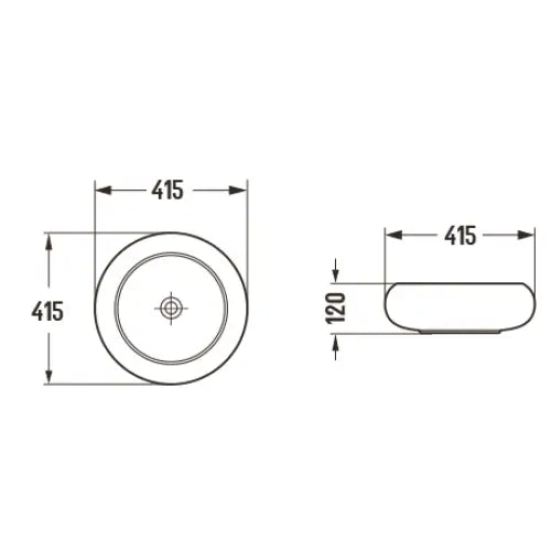 Mexen Lola Servant for Påmontering 41x41 Cm Hvit