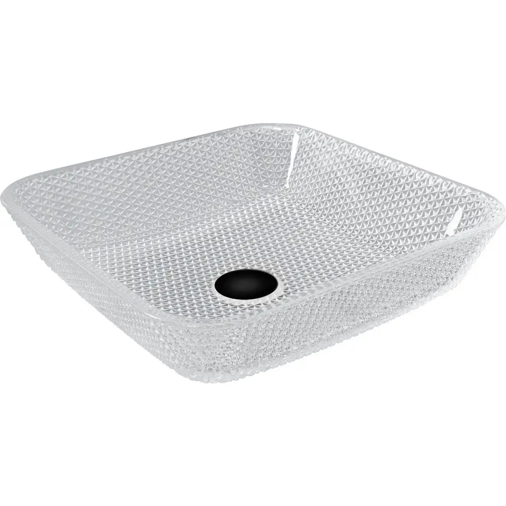 Mexen Mika Glasservant for Benkeplate 40x40 Cm Gjennomsiktig