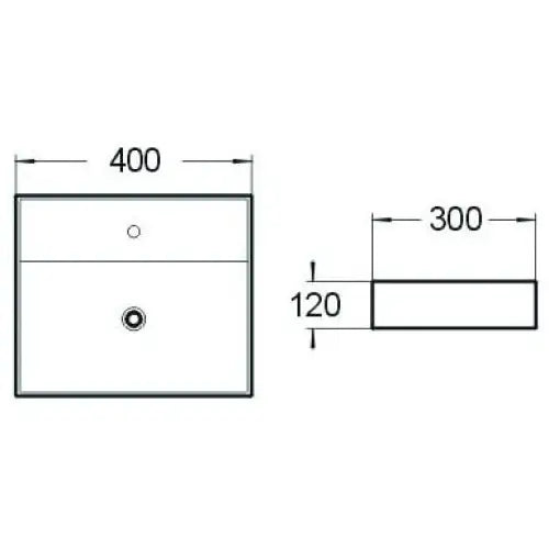 Mexen Mini Servant for Benkeplate 40x30 Cm Hvit