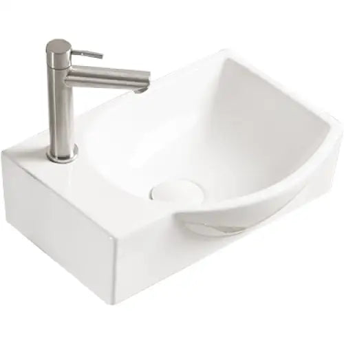 Mexen Mista Servant for Plassering på Benkeplate Høyre 40x28 Cm Hvit - 22174000r