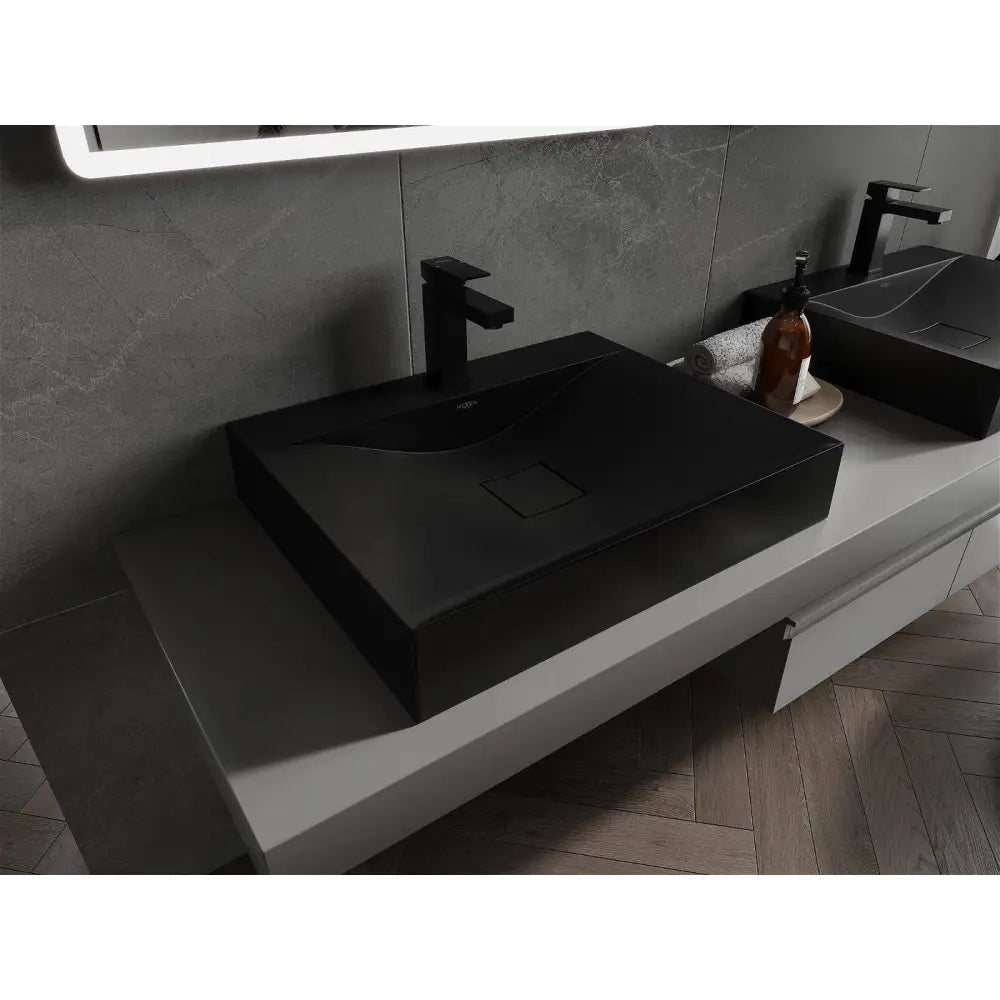 Mexen Poli Servant for Benkeplate av Kompositt 1/o 60x48 Cm Svart