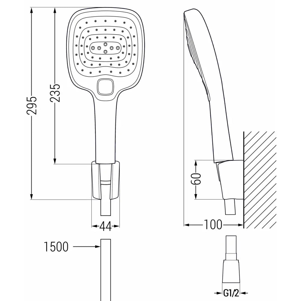 Dusjsett Svart S21