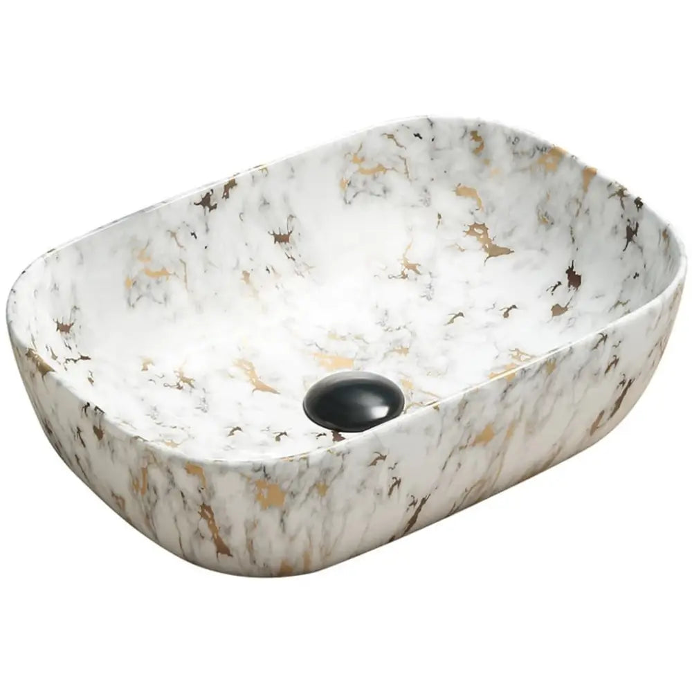 Mexen Rita Servant for Montering på Benkeplate 45x32 Cm Hvit Stein