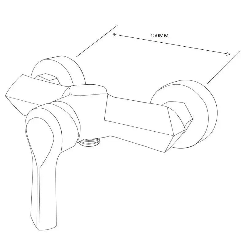 Mexen Sabre Dusjbatteri Hvit - 72140