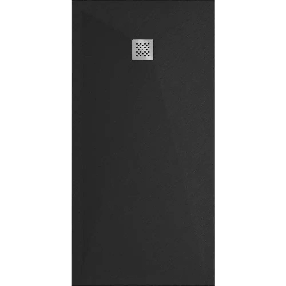 Mexen Stone + Kompositt Rektangulært Dusjbrett 180x80 Cm Svart