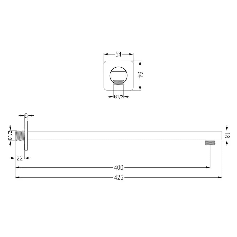Dusjsett Svart S37