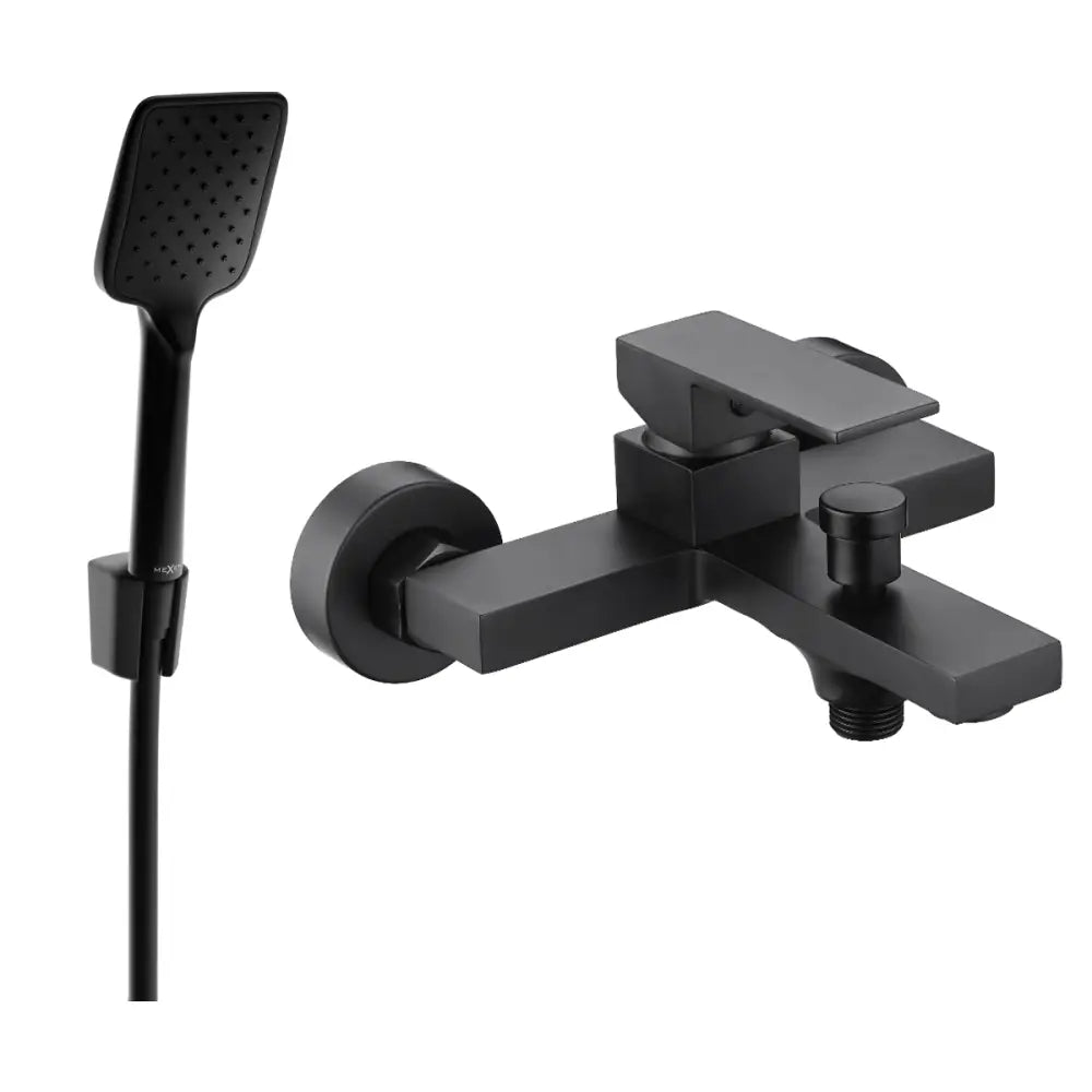 Mexen Uno R62 Badekarsbatteri med Dusjsett Svart - 7143r62-