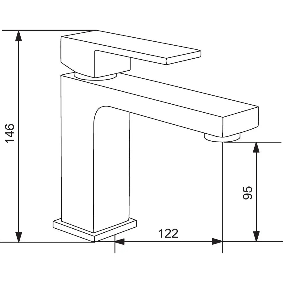 Mexen Uno Servantbatteri Gull - 71400-