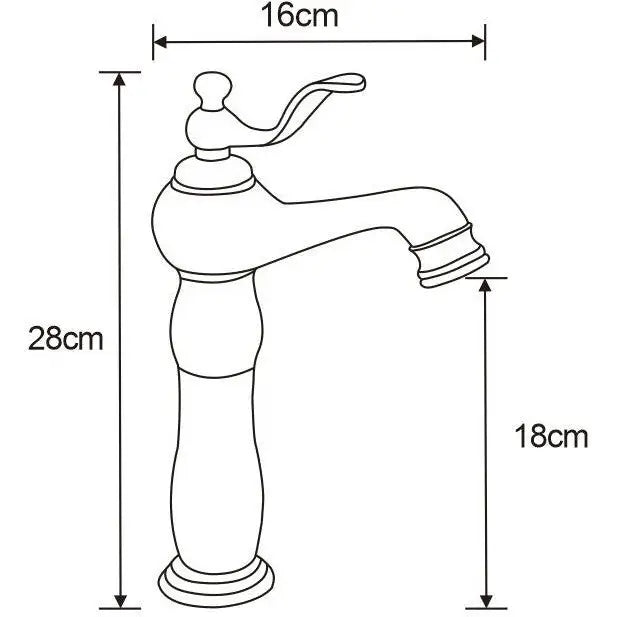 Mexen Vela Høy Servantkran Krom - 744510-