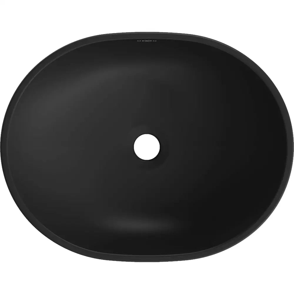 Mexen Viki Servant for Montering på Plate 48x35 Cm Matt Svart/sølv Linjemønster