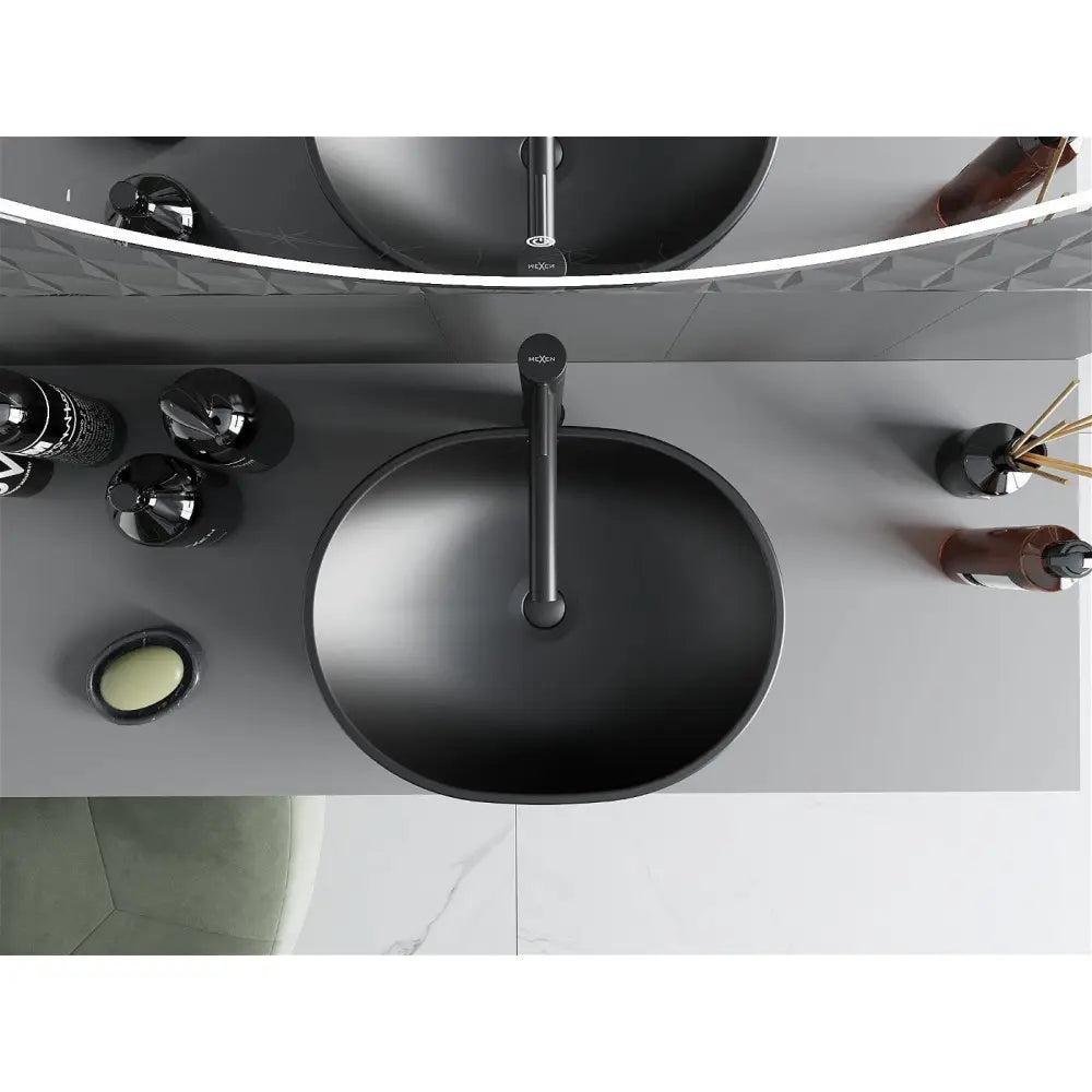 Mexen Viki Servant til Benkeplate 48x35 Cm Matt Svart